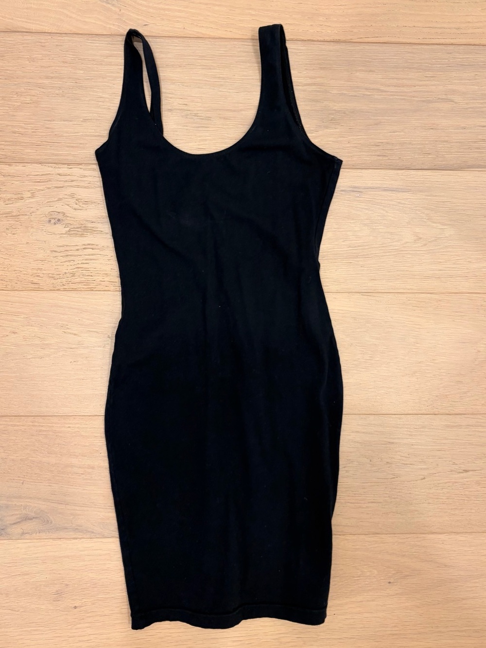 American Apparel bodycon very low-back mini dress, size medium, circa 2009.